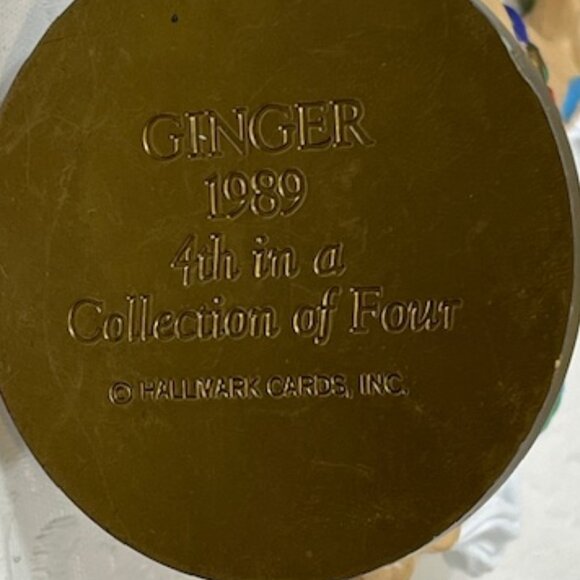 VTG1989 Hallmark Christmas Carousel Horse Ginger Number 4 Ornament/Table Decor - Picture 6 of 8